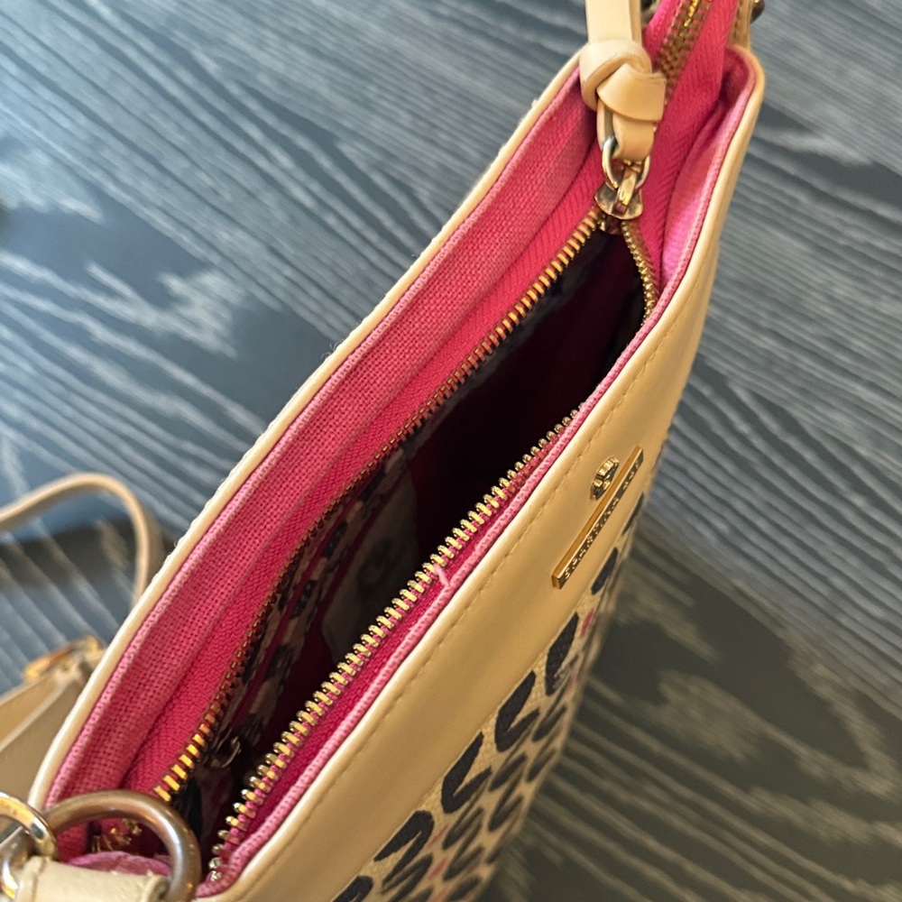 Spartina 449 Maritime Crossbody Purse Matching Wristlet Wallet Pink Navy - Picture 4 of 16